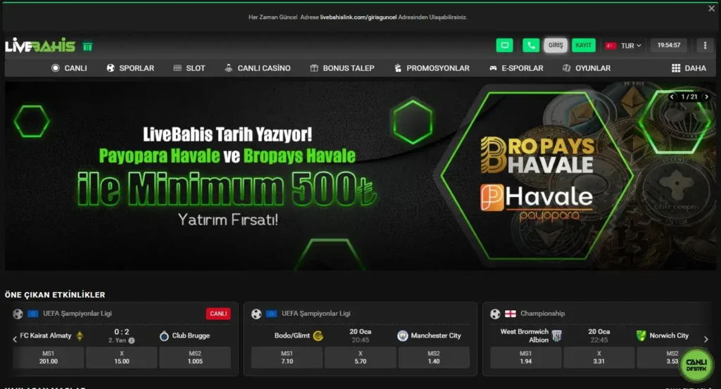 Livebahis Anasayfa